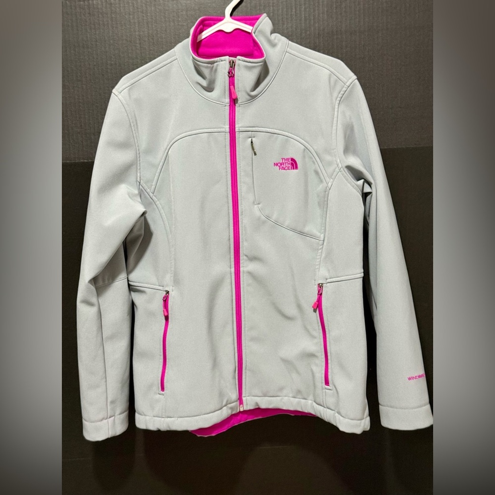 🛷North Face Apex Bionic Windwall Gray Pink Jacket - Picture 5 of 16